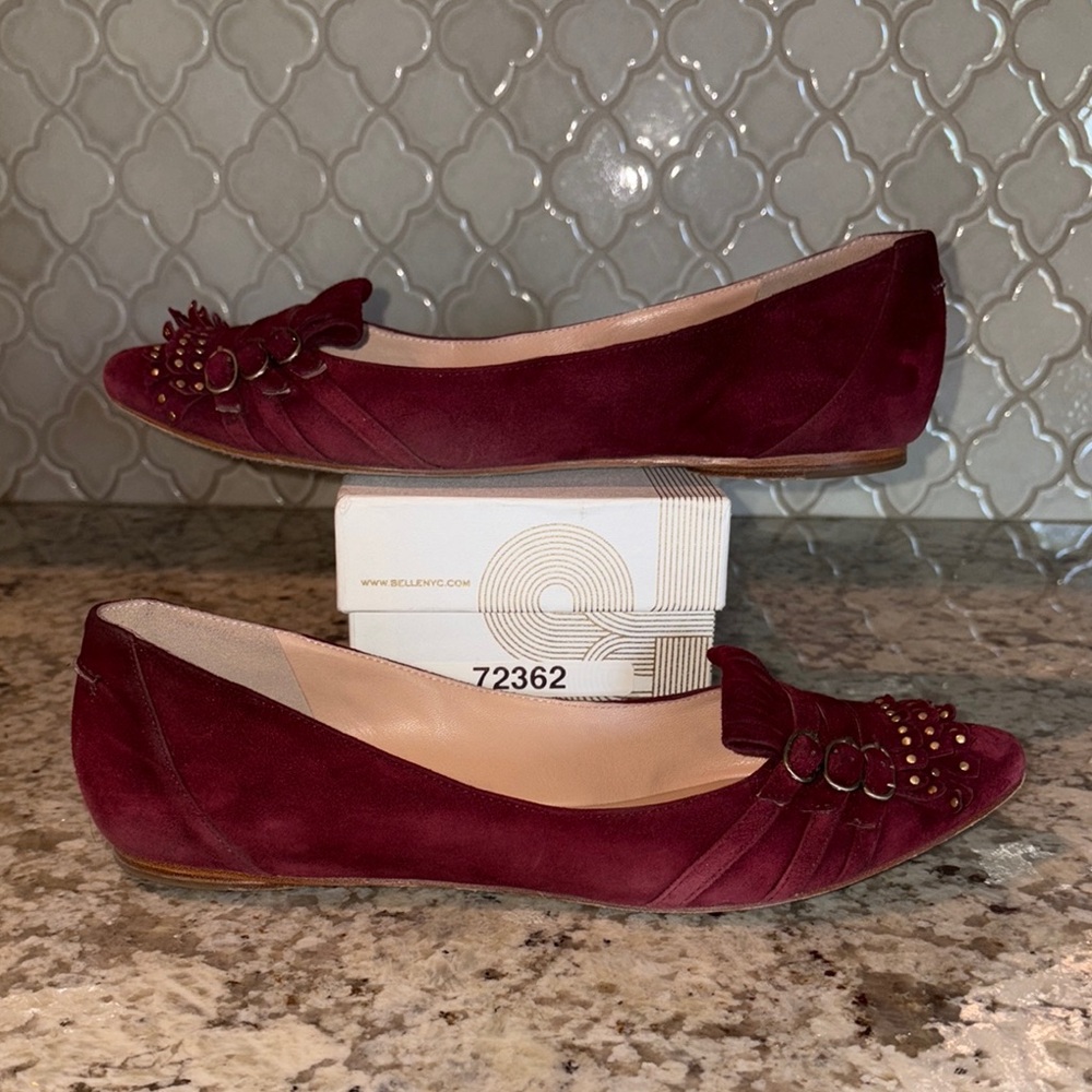 Belle Sigerson Morrison Amalfi Deep Burgundy Flats